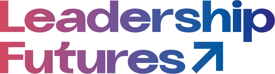 Leadership Futures Logo with arrow gradient